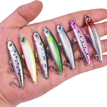 1 τεμ. Δονούμενο μολύβι βυθίσματος​ Fishing Lures 6,3 cm 6 γραμμάρια Wobbles Πλαστικό Τεχνητό Σκληρό Δόλωμα με 10# γάντζο​ για Αντιμετώπιση μπάσου