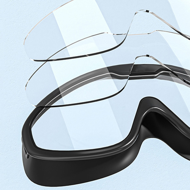 1 tk populaarsed veebis veekindlad ja uduvastased suure raamiga professionaalsed sukeldumisprillid, täiskasvanute ujumisprillid