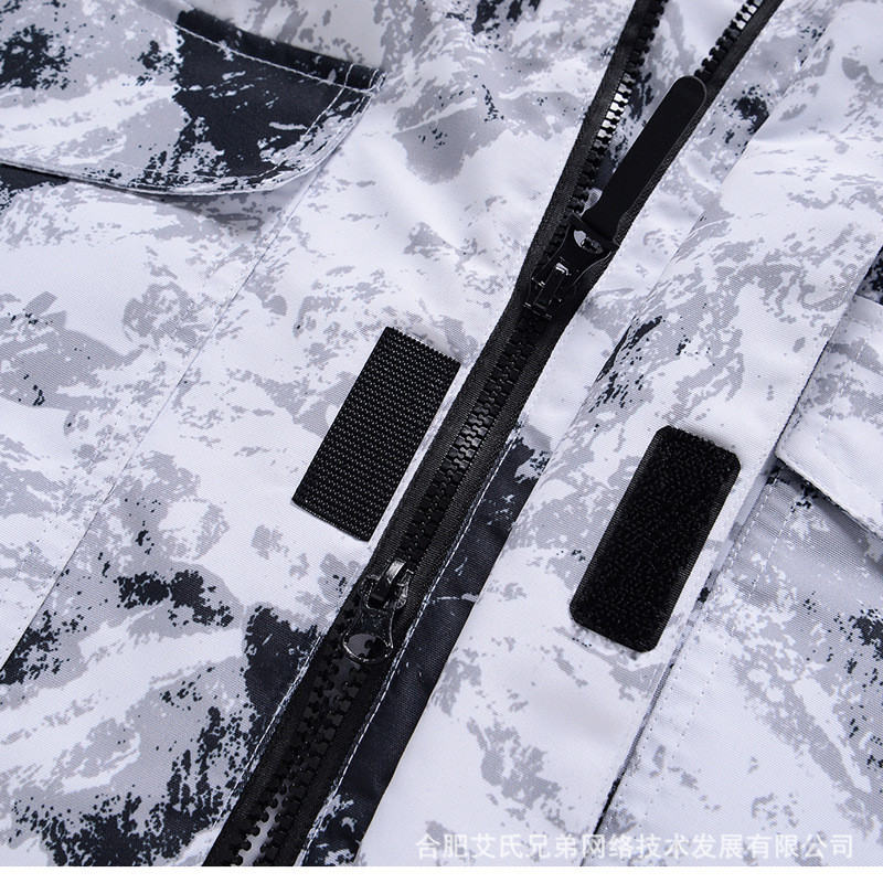 2022. aasta uus mitme taskuga kapuutsiga suusakostüüm tuule- ja veekindel