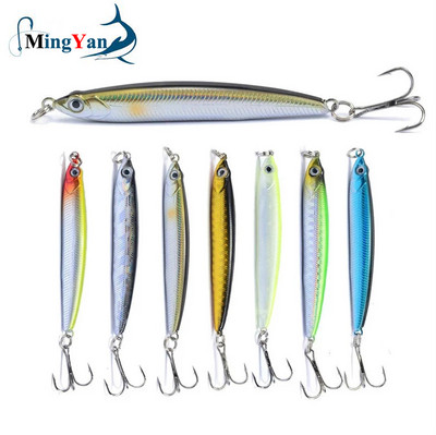 1gab Augstas kvalitātes Thrill Stick makšķerēšanas māneklis 7cm 10g grimstošs zīmulis Long Casting Shad Minnow mākslīgās ēsmas līdakas mānekļi