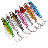 New Metal Sequins Fishing Lure 16g/32g 50mm/65mm Crankbait Jig Shads Spoon Artificial Baits Wobbler Rotating Bait Sea Lure Pesca