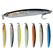 1 tk uppuv pliiats 10 g / 70 mm kalapüügi landid 8 cm 13 g Isca kunstlik kõva plastist sööt Treble konksud Articulos De Pesca