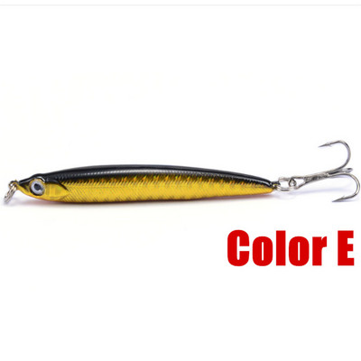 1 tk uppuv pliiats 10 g / 70 mm kalapüügi landid 8 cm 13 g Isca kunstlik kõva plastist sööt Treble konksud Articulos De Pesca