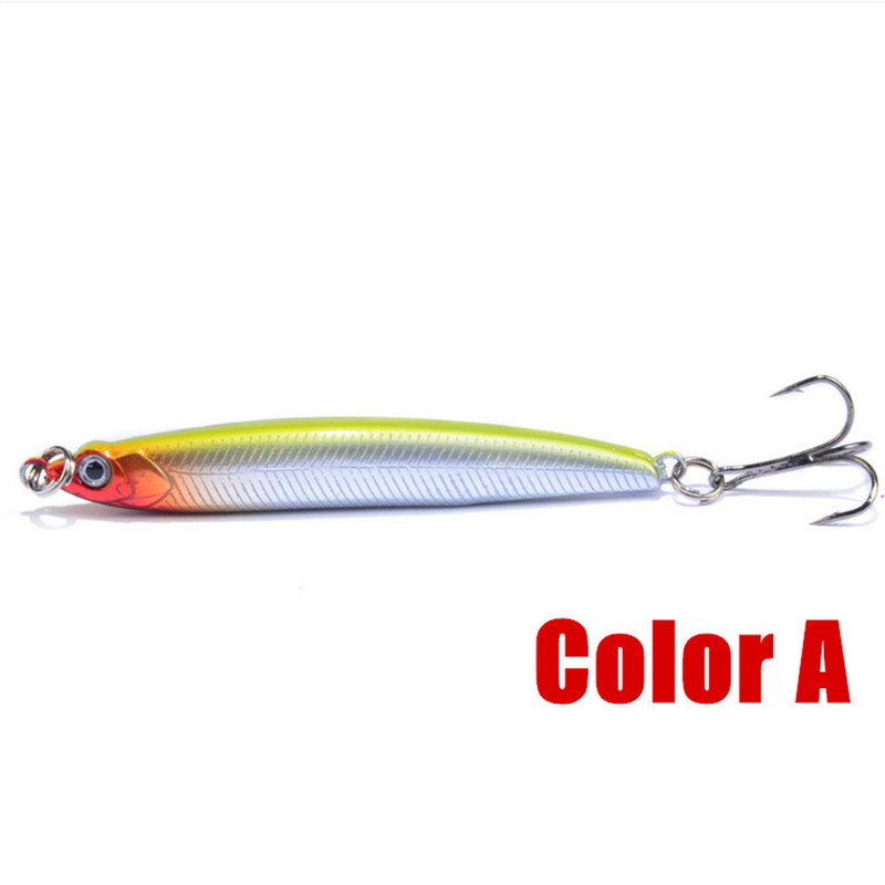 1 tk uppuv pliiats 10 g / 70 mm kalapüügi landid 8 cm 13 g Isca kunstlik kõva plastist sööt Treble konksud Articulos De Pesca