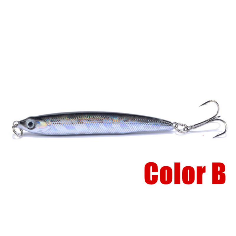 1 tk uppuv pliiats 10 g / 70 mm kalapüügi landid 8 cm 13 g Isca kunstlik kõva plastist sööt Treble konksud Articulos De Pesca