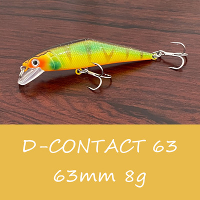 Kuum Jaapani kvaliteetne Pesca Stream kalastuslant D-kontaktiga 63mm 7g uppuv Minnow kunstlik kõva sööt forellile ahvena haugi lõhele
