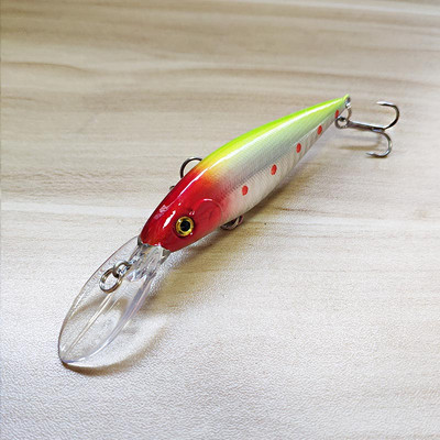 NAUJAS 11 cm 10,5 g kietas masalas Minnow Streak žvejybos masalai Bass Fresh Water Hook Nardymo ešeriai Vobleris Jerkbait