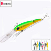 Suur tehissööt / võltssööt kalapüügiks / forelli ujumissööt Jerkbait vobler trollimiseks / haugi bass Hard Minnow kalastustarbed / peibutis meri 1 tk