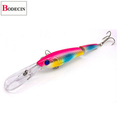 Suur tehissööt / võltssööt kalapüügiks / forelli ujumissööt Jerkbait vobler trollimiseks / haugi bass Hard Minnow kalastustarbed / peibutis meri 1 tk