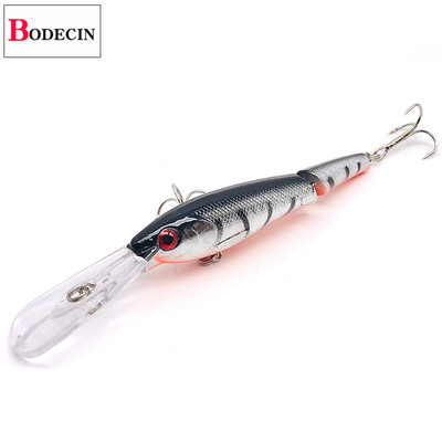 Suur tehissööt / võltssööt kalapüügiks / forelli ujumissööt Jerkbait vobler trollimiseks / haugi bass Hard Minnow kalastustarbed / peibutis meri 1 tk