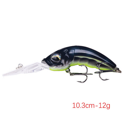Uus 1 tk 15,5 cm / 16,3 g vobleriga kalapüügi lant Big Crank Bait Minnow Bass trolling Kunstlik sööt haugi karpkala landid kalapüük
