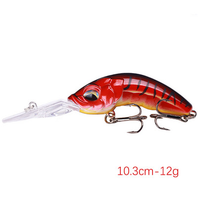 Uus 1 tk 15,5 cm / 16,3 g vobleriga kalapüügi lant Big Crank Bait Minnow Bass trolling Kunstlik sööt haugi karpkala landid kalapüük