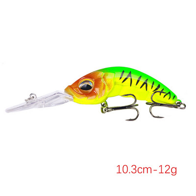 Uus 1 tk 15,5 cm / 16,3 g vobleriga kalapüügi lant Big Crank Bait Minnow Bass trolling Kunstlik sööt haugi karpkala landid kalapüük
