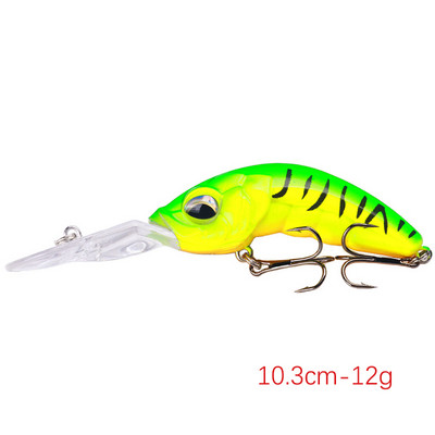 Uus 1 tk 15,5 cm / 16,3 g vobleriga kalapüügi lant Big Crank Bait Minnow Bass trolling Kunstlik sööt haugi karpkala landid kalapüük