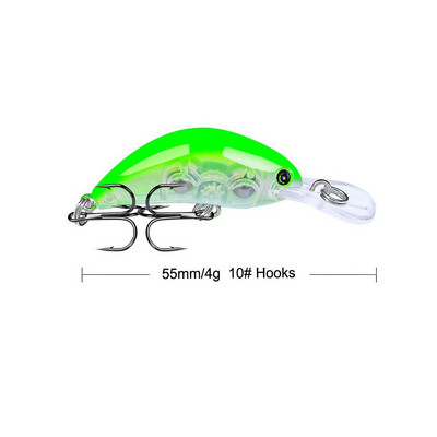 1 tk Kvaliteetne Crankbait Püügilant 55mm 4g Topwater Kunstlik Jaapan Hard Bait Minnow Swimbait Forell Bass Carp Fishing