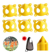 10 τμχ Ποδοσφαίρου Ευκινησίας Προπόνησης Δίσκος Κώνοι Σκέιτ Μαρκαδόρος Κώνοι Ρολό Ποδοσφαίρου Μαρκαδόρος Μπάσκετ Κώνος Μίνι αθλητικός εξοπλισμός προπόνησης