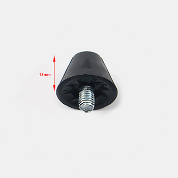 1PC черни резервни шипове за футболни обувки 16 mm/13 mm найлонови шпилки, лесни за използване за шпилки с резба за футболни обувки, спортни аксесоари