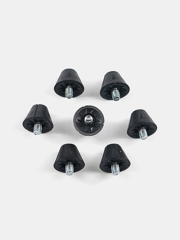 1 tk mustad jalgpallijalatsi asendusnaelad 16 mm/13 mm nailonnaastud, mida on lihtne kasutada keermestatud jalgpallijalatsite naastude jaoks, sporditarvikud