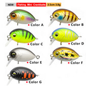 Uus Peche Jaapani disainiga kõva püügilant 35 mm 3,8 g minivoblerite vändaga sööt haugi ujuva vändaga Pesca