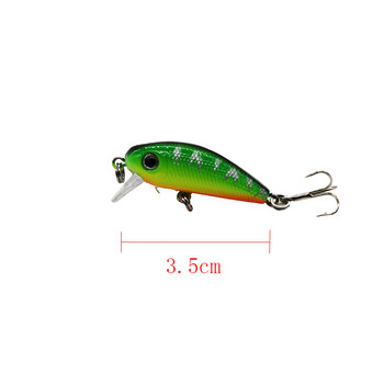 3,2g/35mm Mini Fishing Lure Sinking Mini Fishing Bait Micro Minnow Wobblers CrankBait for Fishing Pike Crankbait Lures