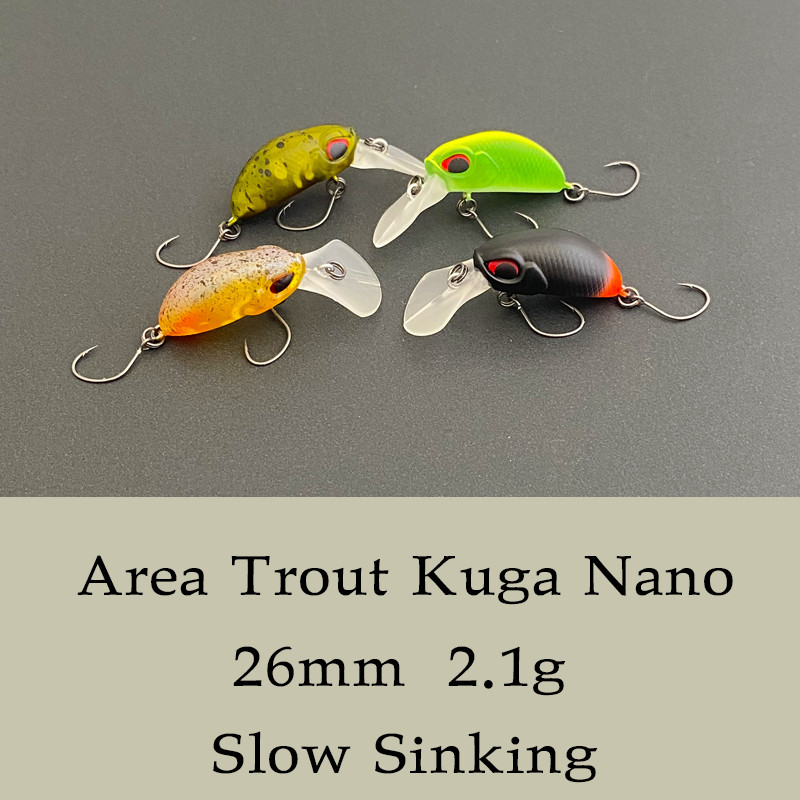 LTHTUG Area Trout Ultraligh Crankbait mamac za ribolov Kuga Nano 26mm 2.1g Slow Sinking Minnow Pesca Wobbler mamac za pastrvu LW100