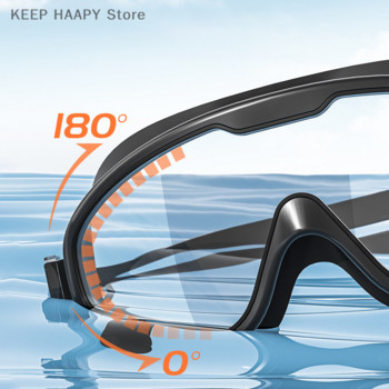 1PC Популярни онлайн водоустойчиви и против замъгляване професионални очила за гмуркане с голяма рамка, очила за плуване за възрастни