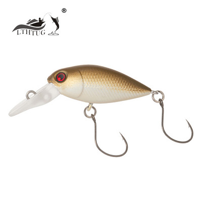 LTHTUG Management Field Makšķerēšanas mānekļi MOCA DR Crankbait 30mm 2,4g Lēni grimstoša cieta mākslīgā ēsma apgabala forelēm