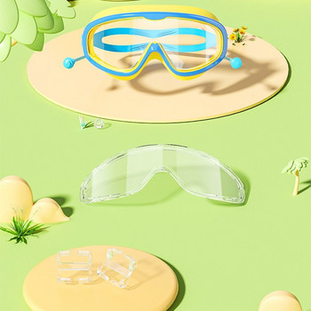 Очила за плуване с голяма рамка, за начинаещи, против замъгляване, широк изглед, екипировка за плуване, професионални водоустойчиви очила за плуване