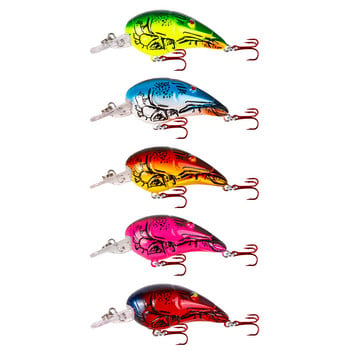 1 τμχ Floating Crank Fishing Lure 7cm 11,5g Crankbait Mouse Model 3D Eyes Jerkbait Plastic Artificial Hard Bait Lifelike Swimbaits