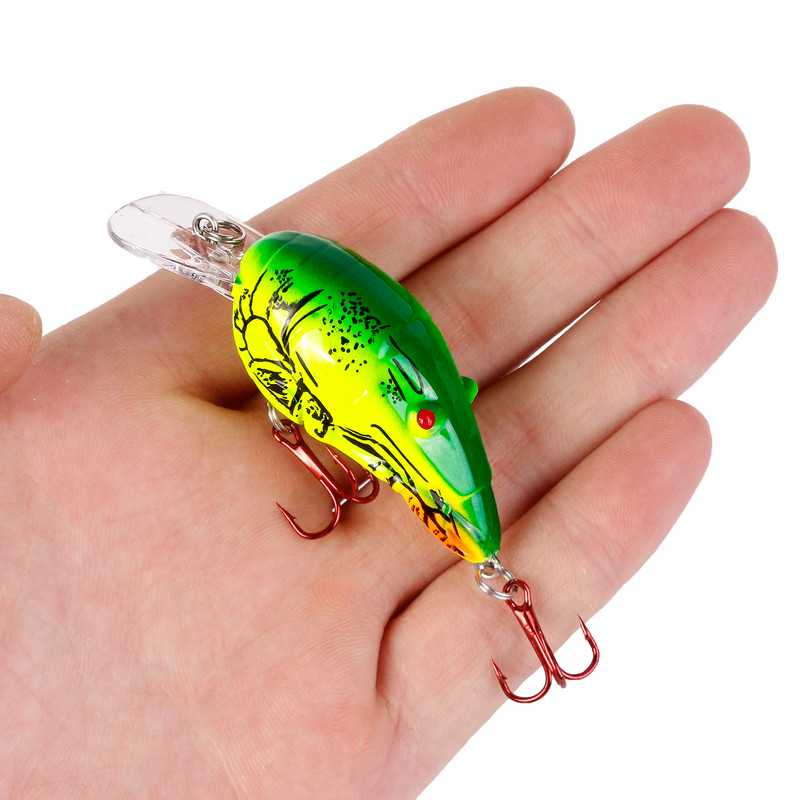 1 tk ujuv vändaga püügilant 7 cm 11,5 g Crankbait hiiremudel 3D Eyes Jerkbait plastist kunstlik kõva sööt elutruud ujumisriistad
