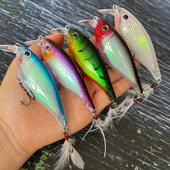Uppuvad Minnow kalapüügi landid 90 mm 13g Crankbait Swimbait Wobbler kunstlikud kõvad söödad magevee merevee 3D Pesca Tackle jaoks