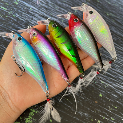 Mamci za ribolov Minnow koji tonu 90 mm 13 g Crankbait Swimbait Wobbler Umjetni tvrdi mamci za slatkovodne slane 3D pribor za pecanje