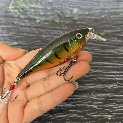 Uppuvad Minnow kalapüügi landid 90 mm 13g Crankbait Swimbait Wobbler kunstlikud kõvad söödad magevee merevee 3D Pesca Tackle jaoks