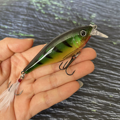 Uppuvad Minnow kalapüügi landid 90 mm 13g Crankbait Swimbait Wobbler kunstlikud kõvad söödad magevee merevee 3D Pesca Tackle jaoks