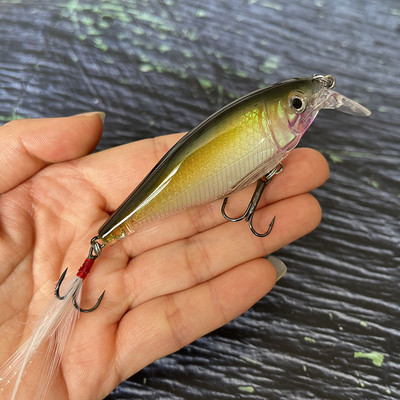 Uppuvad Minnow kalapüügi landid 90 mm 13g Crankbait Swimbait Wobbler kunstlikud kõvad söödad magevee merevee 3D Pesca Tackle jaoks