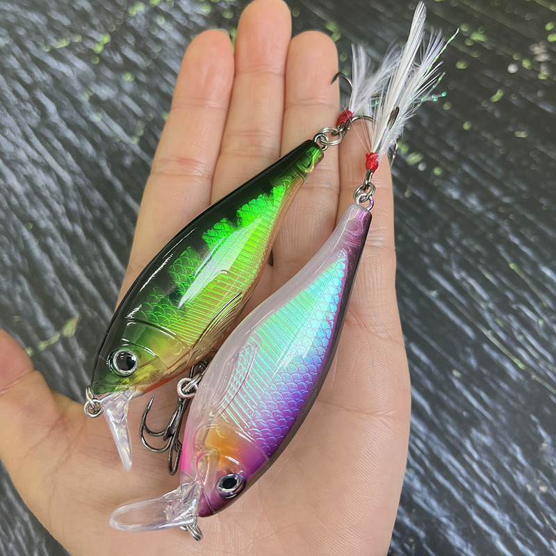 Uppuvad Minnow kalapüügi landid 90 mm 13g Crankbait Swimbait Wobbler kunstlikud kõvad söödad magevee merevee 3D Pesca Tackle jaoks