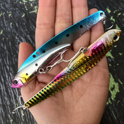 Потъващи метални Vib Ratlin Риболовни примамки 45g 110mm джигове Vibration Swimbait Wobbler for Bass Изкуствени твърди примамки Shore Cast Pesca