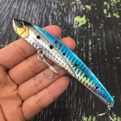 Sinking Metal Vib Ratlin Fishing Lures 45g 110mm jigs Vibration Swimbait Wobbler for Bass Artificial Hard Baits Shore Cast Pesca