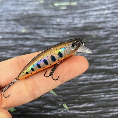 1tk 50mm 6g uppuvad Minnow kalapüügi voblerid haugi kunstliku kõva söödaga Pesca Isca Swimbait kalastustarbed uued 2024