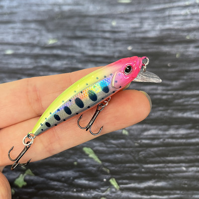 1tk 50mm 6g uppuvad Minnow kalapüügi voblerid haugi kunstliku kõva söödaga Pesca Isca Swimbait kalastustarbed uued 2024