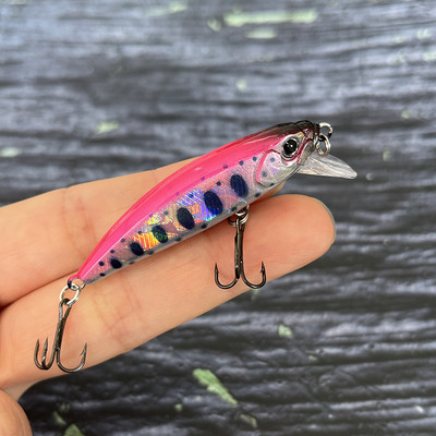 1tk 50mm 6g uppuvad Minnow kalapüügi voblerid haugi kunstliku kõva söödaga Pesca Isca Swimbait kalastustarbed uued 2024