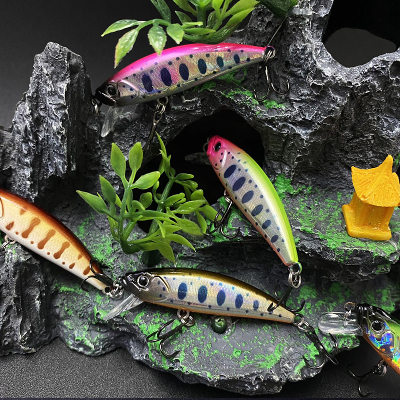 1tk 50mm 6g uppuvad Minnow kalapüügi voblerid haugi kunstliku kõva söödaga Pesca Isca Swimbait kalastustarbed uued 2024