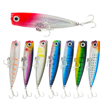 Topwater Popper Fishing Lure 105mm 23g Επιφανειακά αλμυρά νερά Twitch Wobblers for Pike Swimbait Long Casting Artificial Hard Bait
