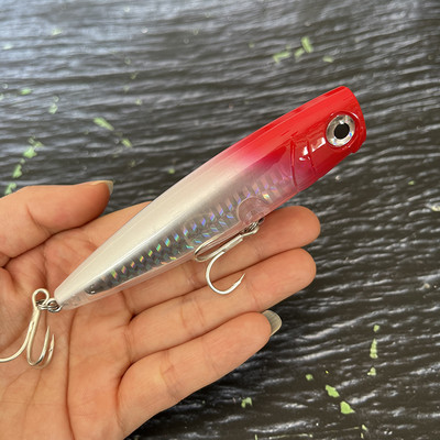 Topwater Popper žvejybos masalas 105 mm 23 g paviršiniai sūraus vandens vobleriai, skirti lydekai Swimbait Long Casting dirbtinis kietas masalas
