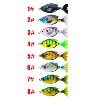 Rotate Tail Crank Fishing Lure Wobbles 7,5cm 8,5g Topwater Soft Baits Lifelike Artificial Hard Bait Bass Pike Fishing Tacking