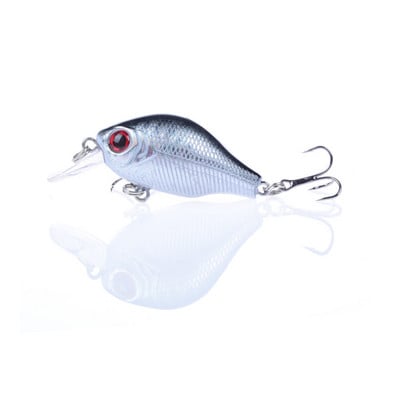 1 buc Crankbait Naluci de pescuit 5,2 cm 8,5 g Ochi 3D Plutitor de calitate plastic Artificial Momeală tare Bass Stiuca Wobblers Aparatură de pescuit