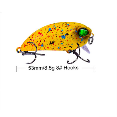 1 τεμ. Floating Crankbait Fishing Lure 53mm 8,5g Iscas Artificial Plastic Hard Bait Bass Wobblers Pesca Carp Pike Tacking Fishing