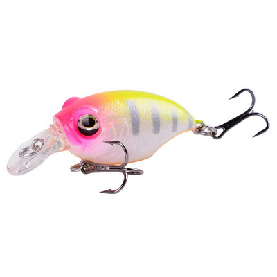 1 tk püügilant 6 cm 8,4 g ujuv väntsööt Kunstlik plastikust kõva sööt Minnow Bass Voblerid karpkala trollimiseks Püügitarbed