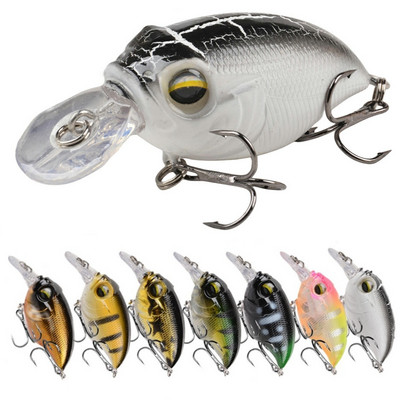1gab peldošs Crankbait makšķerēšanas māneklis 5,8 cm 8,2 g mākslīgās plastmasas cietā ēsma Minnow vobleri Pike Bass Jerkbaits makšķerēšanas piederumi