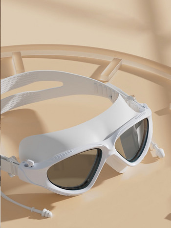 Επαγγελματικά γυαλιά κολύμβησης για ενήλικες κατά της ομίχλης UV Ανδρικά γυαλιά κολύμβησης Αδιάβροχα ρυθμιζόμενα γυαλιά κολύμβησης σιλικόνης στην πισίνα